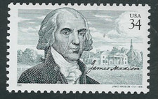 Scott  #3545... 34 Cent...James Madison...2 Stamps