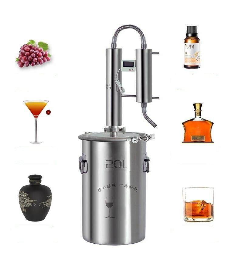 New 20L Wine Alcohol Ethanol Distiller Guzzle Moonshine Still Home Brewing Kit