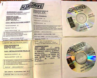 10/23/04 LOU BRUTUS HOSTS HARDDRIVE IN STUDIO GUESTS: METALLICA & GODSMACK