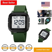 Rugged Waterproof LED Military Sports Watch - Heavy-Duty Airplane - Durable