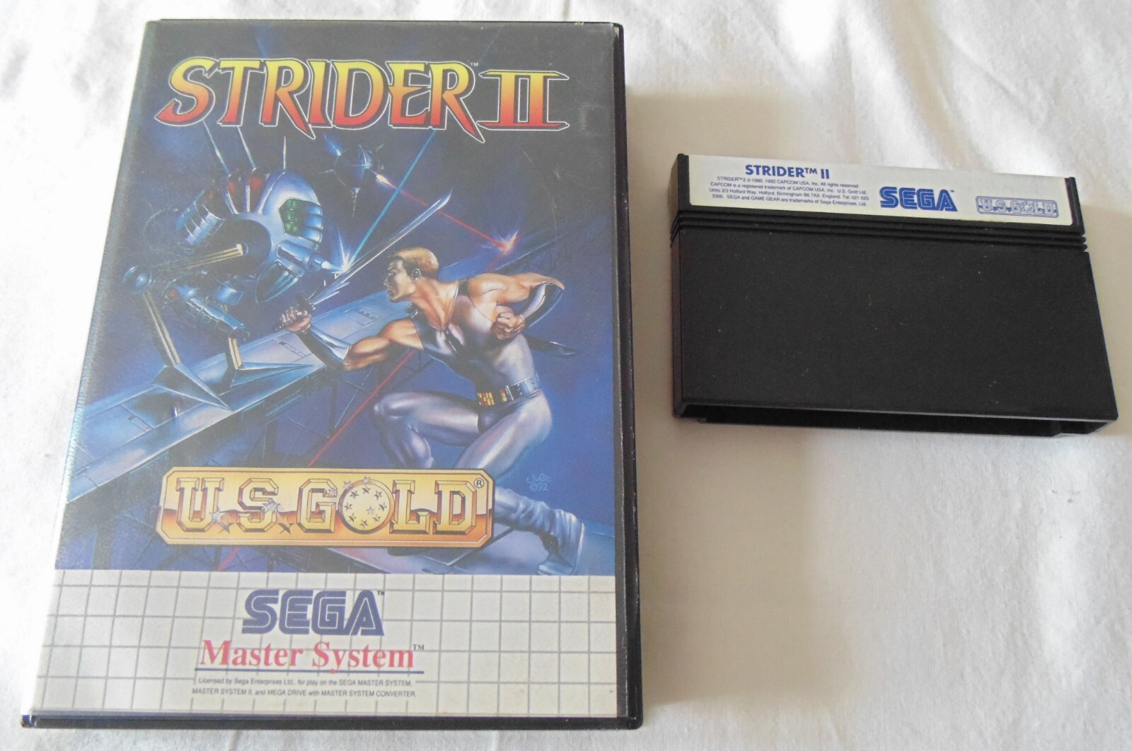 strider 2 authentique version originale sega master system en boite