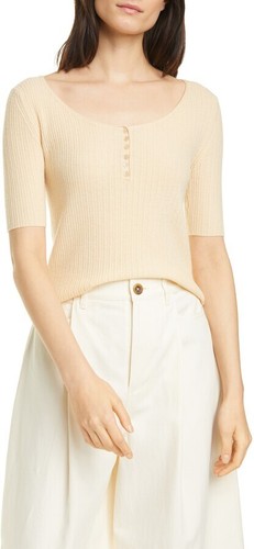 Vince Women's Rib Scoop Neck Cashmere 