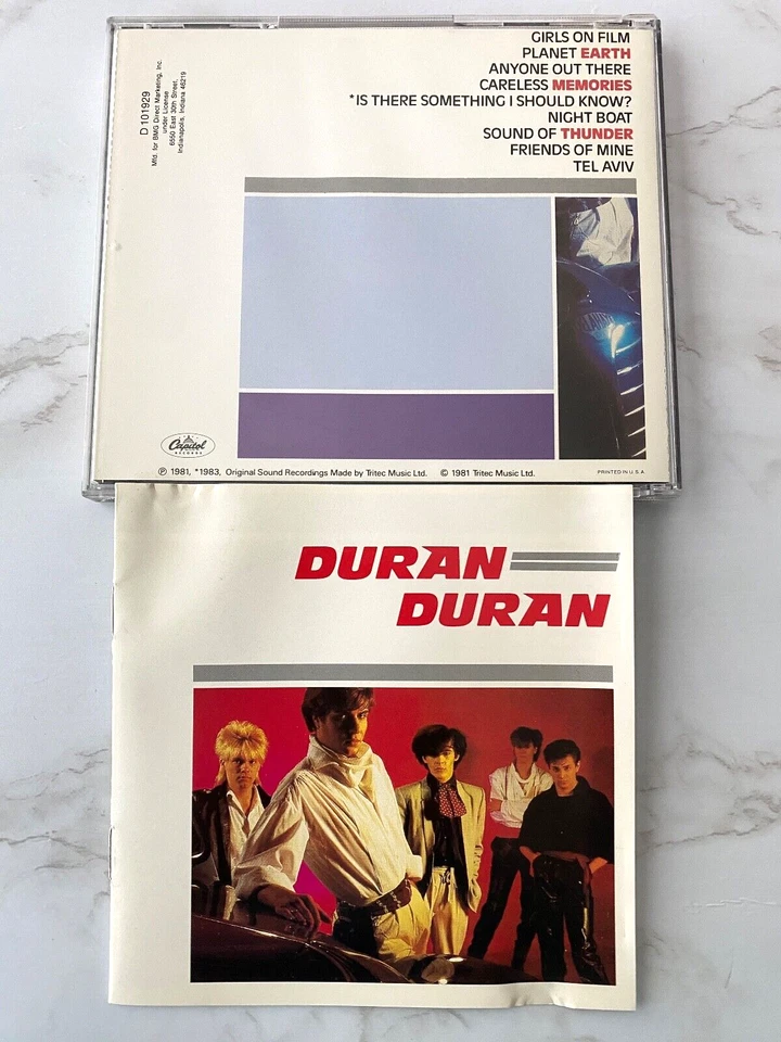 Duran Duran Self Titled CD ORIGINAL EARLY PRESS Capitol D101929 Simon Le Bon OOP - Image 4 of 4