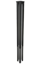 Slotted Concrete Corner Post Extender Black Free Delivery up to 7 feet