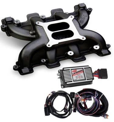EZKLS SK Speed LS Carb Conversion Holley 300-130BK Single Plane Intake/MSD 60143