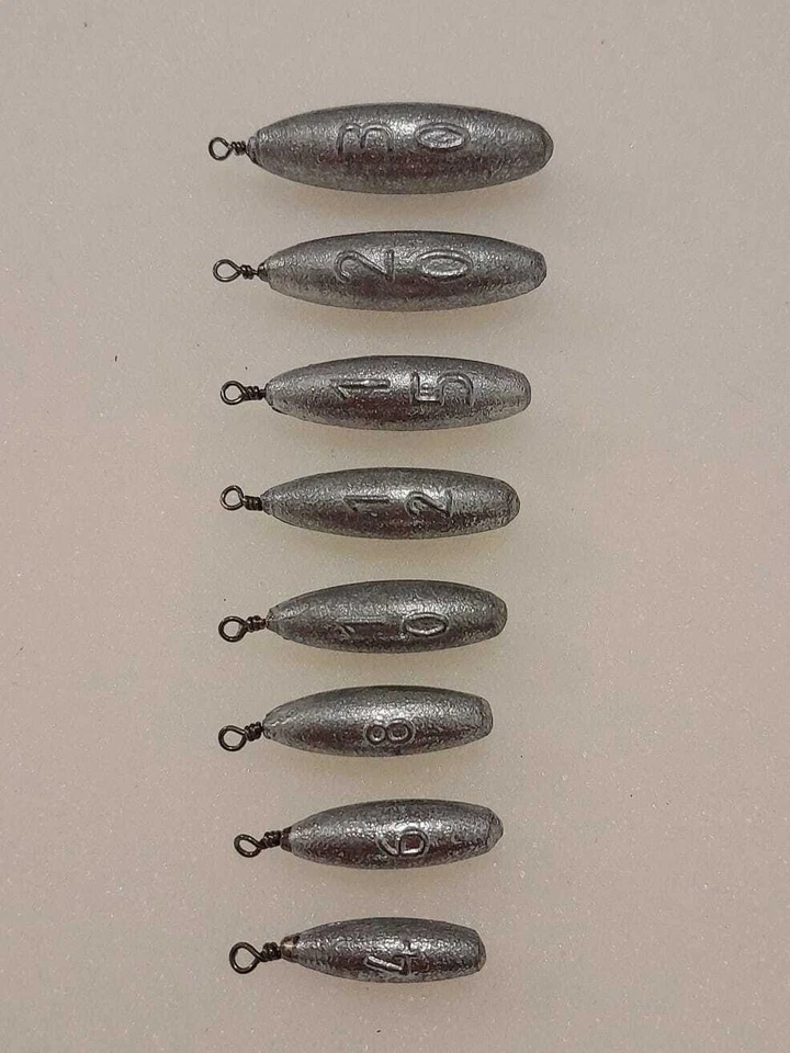 MARKENLOS 3er Pack 4-30gr Jika-Rig-Blei, Dropshot, Seitenarm-Blei, Kickback-Rig-Blei