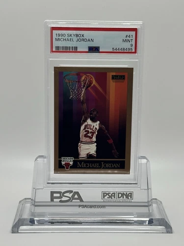 Michael Jordan - 1990 Skybox Basketball Card #41  PSA 9 GEM MINT