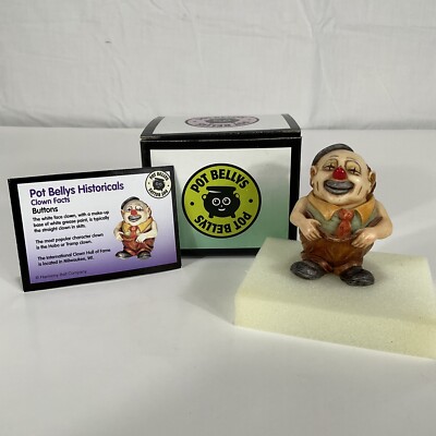 Harmony Ball Pot Bellys Historicals BUTTONS Figurine PBHCL3 New Box Card