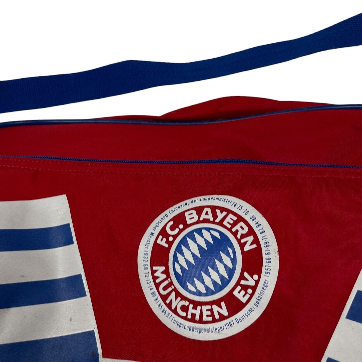 Adidas Red Royal Blue FC Bayern Munich Football Backpack Bag