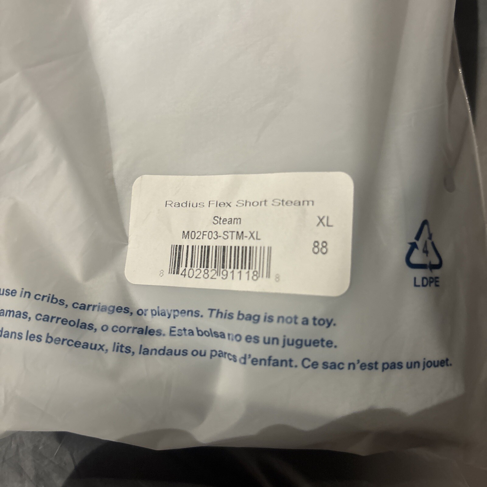 Mack Weldon Men's Radius Flex Short Size XL 4 Pairs Grey, Khaki, Navy, Black