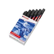 Edding 300 Permanent Markers Black Bullet Tip – Pack of 10