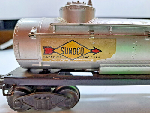 LIONEL "O" GAUGE SUNOCO TWO DOME TANK CAR #6465 - Picture 4 of 8