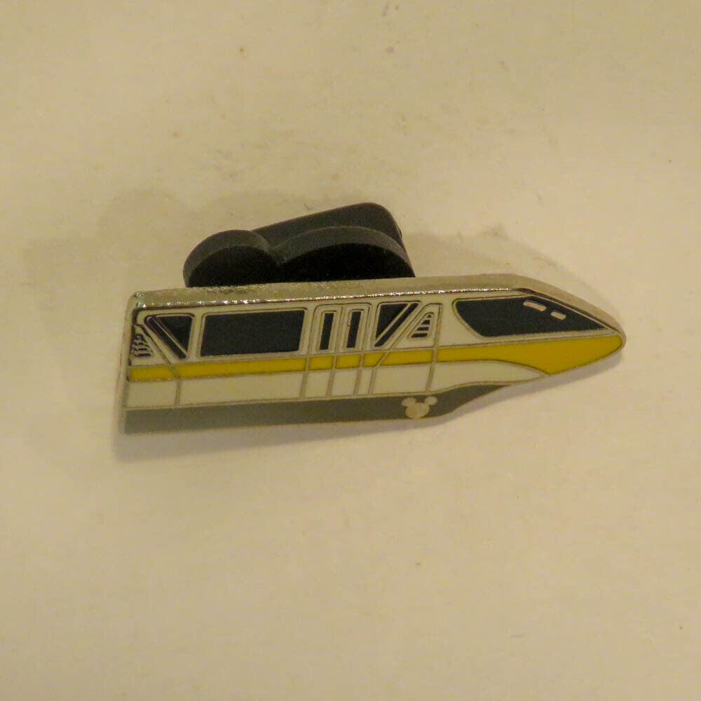 Disney    Cast Lanyard  4  Monorails Yellow with Hidden Mickey Pin