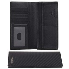 Mens Checkbook Leather Wallets Long Bifold Wallets for Men Suit Wallet For Men