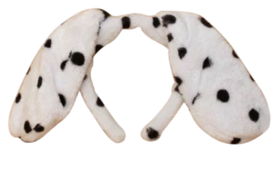 CAKE-FACTORY DALMATION / SPOTTY DOG FLOPPY Ears Headband Fancy Dress Costume Accessory