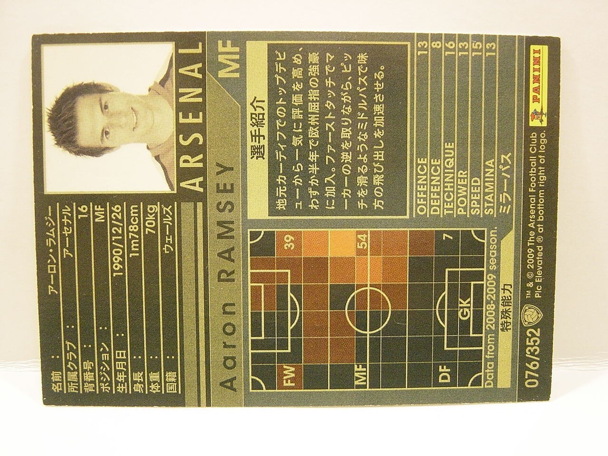 PANINI ラムジー オートグラフ カード サイン アーセナル ウェールズ 2025年最新】アーロン・ラムジーの人気アイテム - メルカリ