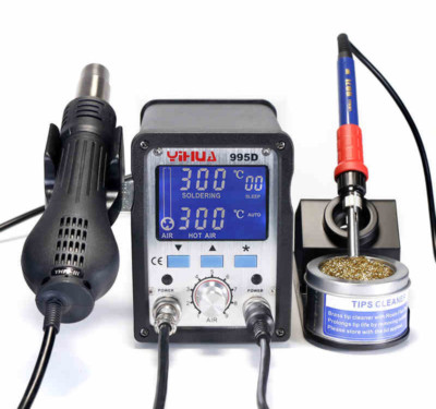 2 IN 1 YIHUA 995D Soldering Station Used For Motherboard Repair Tools 210V-240v