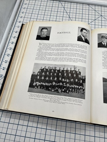 1933 NAVY MIDSHIPMEN FOOTBALL TEAM SLADE CUTTER AUTOGRAPH & 1934 USNA YEARBOOK - Picture 12 of 24