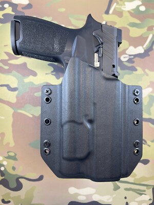 Black Kydex Light Bearing Holster SIG P320 M17 Streamlight TLR-1s / TLR1