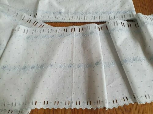 Textiles du XIXe siècle broderies blanches coton