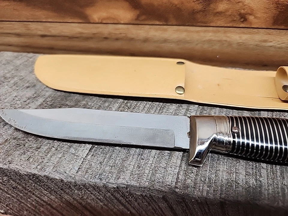 Cuchillo de caza Imperial England con funda de acero inoxidable Foto 3 de 4