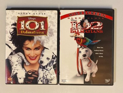 101 Dalmatians (DVD, 1996) Glenn Close & 102 Dalmatians (DVD 2000)
