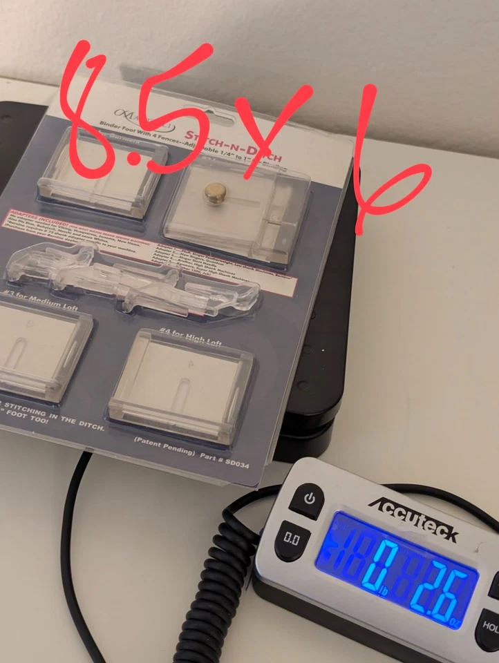 NEW Martelli Stitch-N-Ditch Binder Foot with 4 Fences Adjustable 1/4" to 1" - Image 3 of 4