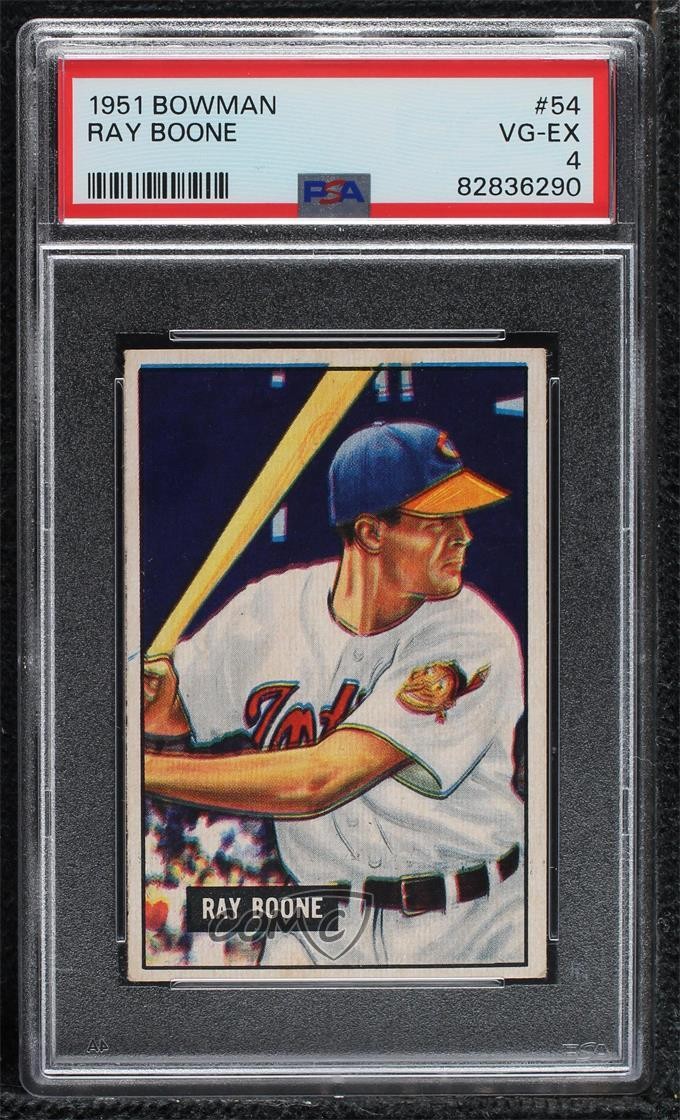 1951 Bowman Ray Boone #54 PSA 4 fk4