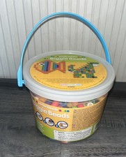Perler Biggie Beads Bucket 1,200 Assorted Colors of Big Beads EKSuccess 2011