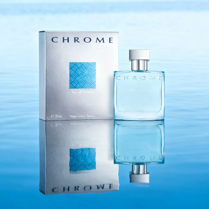 Inodoro Azzaro Cromo Eaude, Colonia Acuática Fresca-Cítricos, Leñoso, Fragancia Almizcle Foto 2 de 4