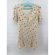 Madewell Dress, Orchard Flutter Sleeve Dress, Kimono Floral Pale Sz 4