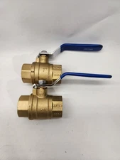 lot of 2 lansdale valve lv-bv 5pe6 Brass Ball Valve Female Thread 1"