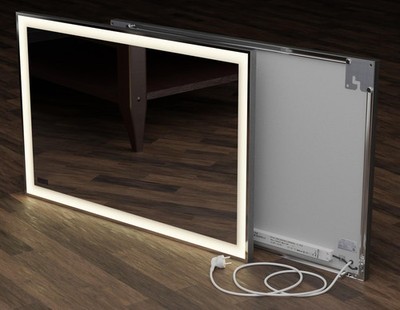 infraNOMIC Heizung Konvektor LED-Line Spiegel Alu-Rand 900W 1400x600mm 1658794