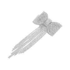 1PCS Rhinestone Hair Bows for Women Girls,Tassel Sparkling Crystal Stone Brid...