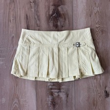 Urban Outfitters BDG Shaina Belted Linen Micro Mini Skort