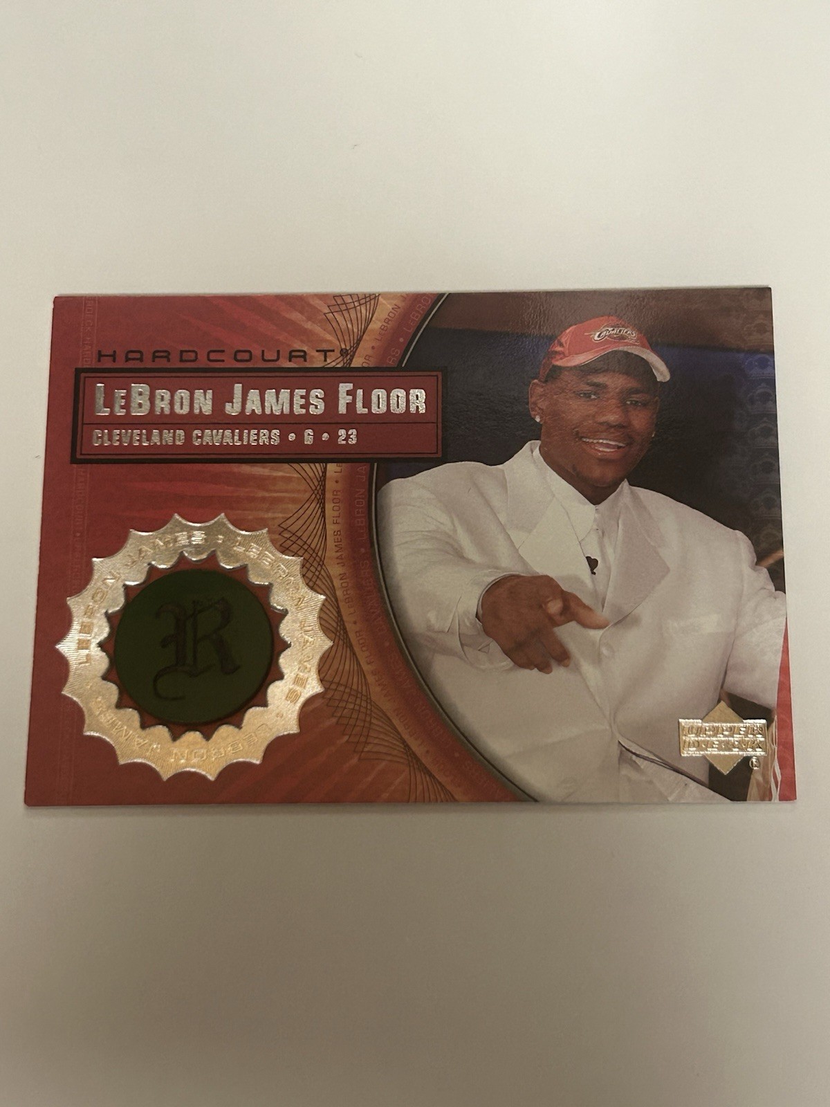 2003-04 Upper Deck Hardcourt LeBron James Floor LB4 Rookie Card Near Mint (RC)