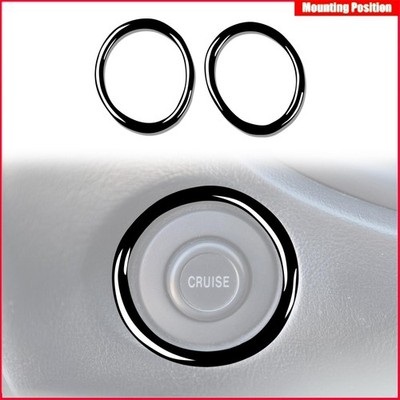 Piano Black Ignition Switch Large Circle Trim 2PCS For Acura Integra 1994-2001