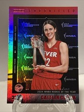 2025 Panini Caitlin Clark Chronicled WNBA Rookie of the Year Red Holofoil Fever