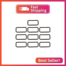 BIKICOCO Metal Rectangle Ring Buckles Square Strap Webbing Belt Rings for Bag Pu