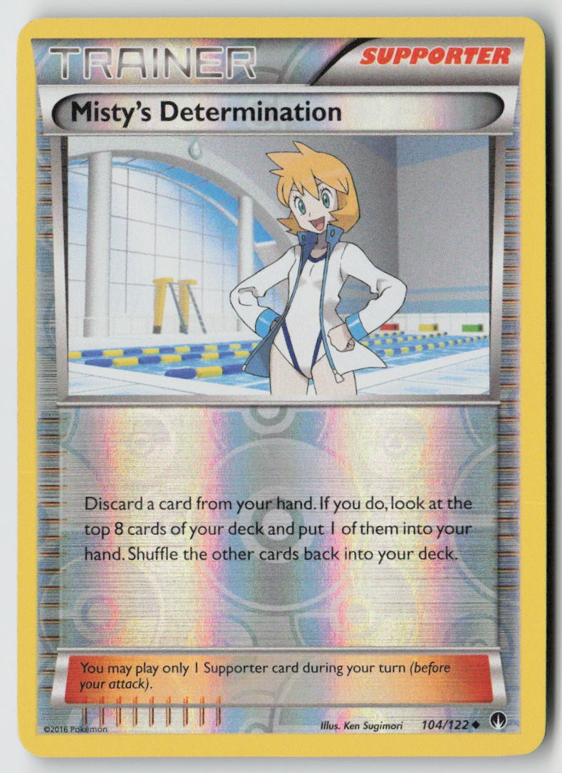 Misty's Determination 104/122 - XY - BREAKpoint Reverse Holo - PTCG - LP