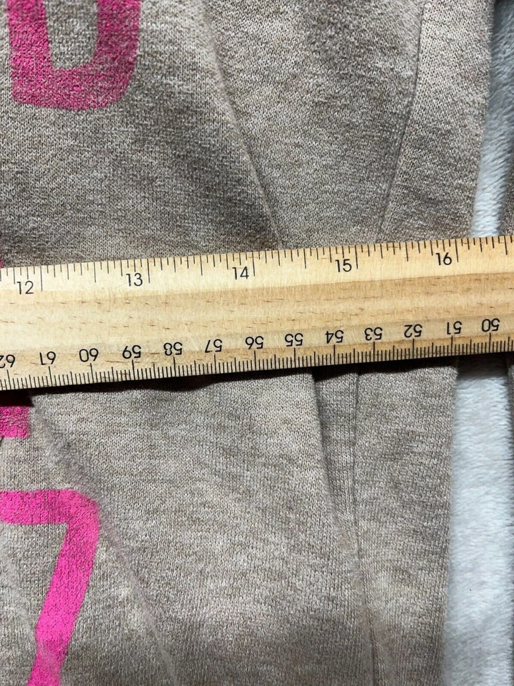 American Eagle Outfitters Hoodie Women's Size M Gray Pink Long Sleeves Pullover - Image 3 of 4