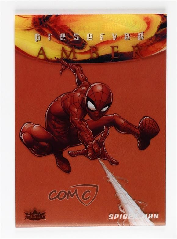 2017 Fleer Ultra Marvel Preserved Amber Black & White /175 Spider-Man #PA30 0kg8