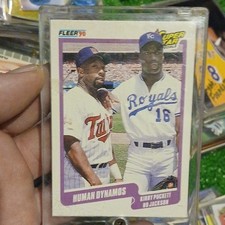 Fleer 1990 Super Star Specials Human Dynamos #635 Kirby Puckett Bo Jackson