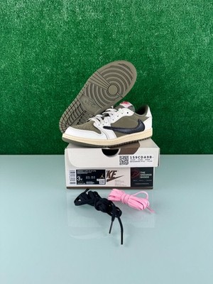 Size 3Y - Travis Scott x Air Jordan 1 Retro OG SP Low Reverse Olive / Medium PS