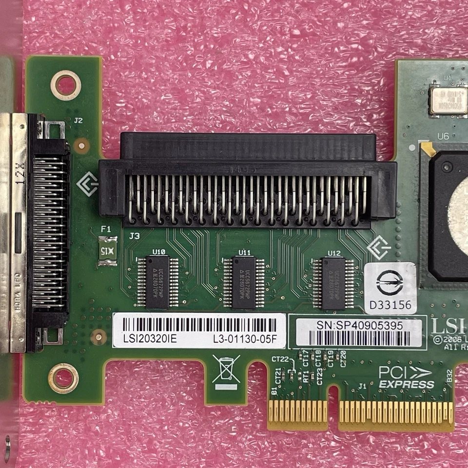 LSI LSI20320IE  Logic SCSI LVD/SE Controller PCI Express x4 439946-001 - Image 4 of 4