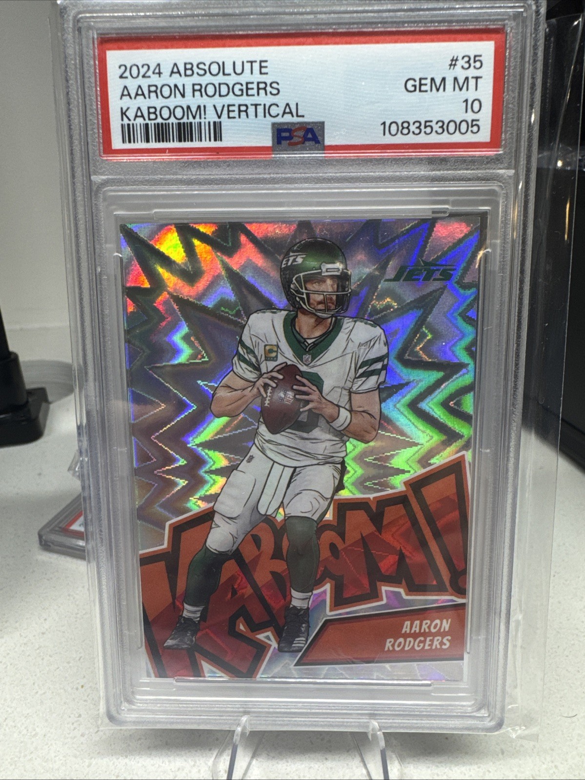 2024 Panini Absolute - Kaboom! Vertical Aaron Rodgers #35 💎 Pop 5!