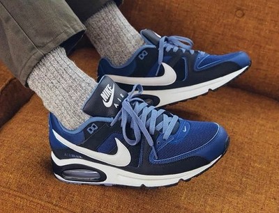 Nike Air Max Command Deep Royal White Dark Obsidian 629993-410 Men s Size 9-12
