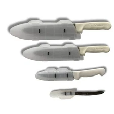 Blade Guard 4-Pack Knife Edge Guard Set (4, 6, 8, 10 Inch) - Hinged Locking Prot