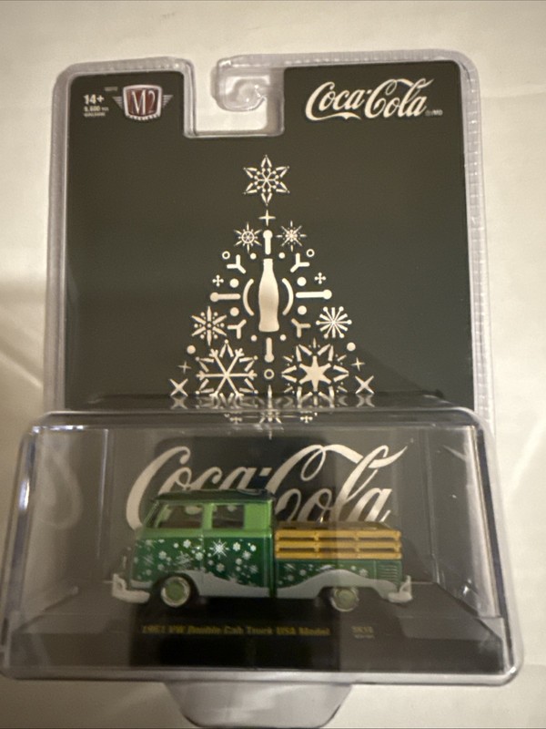 M2 machines 1/64 coca-Cola Christmas 1961 Vw Double Cab Truck