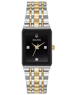 Bulova Women's Futuro Diamond Accent Quartz Silver Watch 20MM